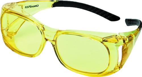 SHOOTING GLASSES AMBER<CHAMPION OVER SPECS BALLISTIC 