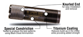 CLOUD 12GA L-RANGE ACCU-MAGCARLSONS CHOKE TUBE BLACK 