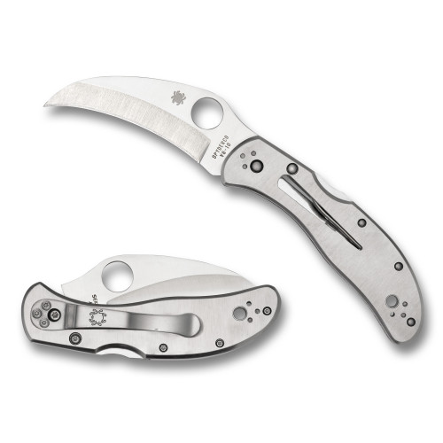 SPYDERCO HARPY CLIPIT SS 2.75" SILV