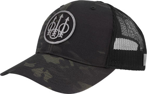 PATCH MESH BACK BLACK MULTICAMBERETTA CAP TRUCKER CIRCLE 
