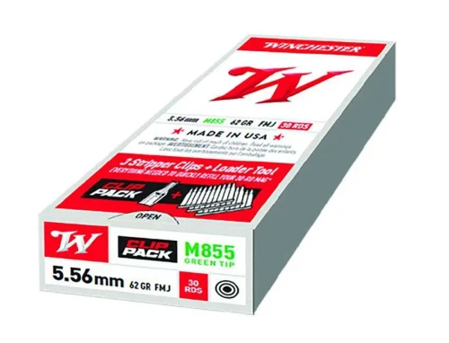 Winchester Ammunition 5.56x45mm Ammo 62gr FMJ Ammunition - 30 Rounds