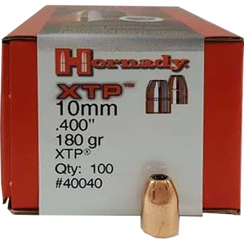Hornady .400 inches 180gr Jacketed Hollow Point Bullets 100 Count