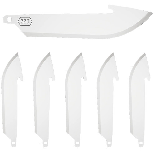 Outdoor Edge Drop Point Replacement Blades Stainless 2.2 in. 6 pk.