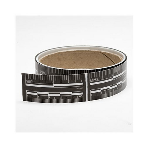 Black Adhesive Photo Evidence Scales - Roll of 50