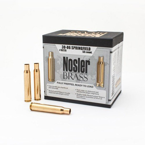 Nosler 30-06 Springfield Brass Cases 50 Count