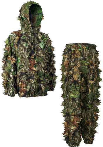 OBSESSION NWTF S/M PANTS/TOPTITAN LEAFY SUIT MOSSY OAK 