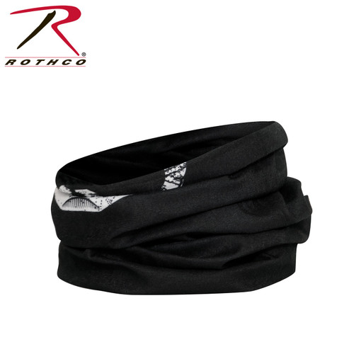 Rothco Multi-Use Neck Gaiter and Face Covering Tactical Wrap - Skull Print 