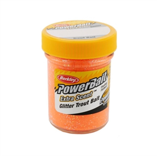 BERK POWER FLO ORNG GLTR TROUT BAIT