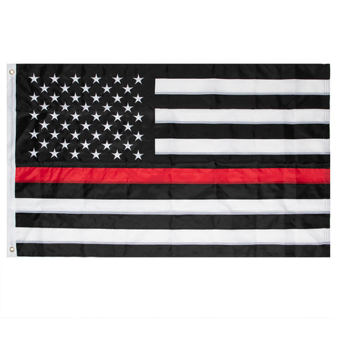 Rothco Deluxe Thin Red Line Flag / 3' X 5' 