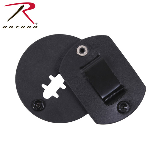 Rothco Round Leather Clip-On Badge Holder