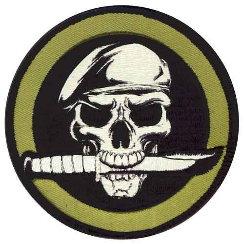 Rothco Military Skull & Knife Morale Patch Rothco Military Skull & Knife Morale Patch