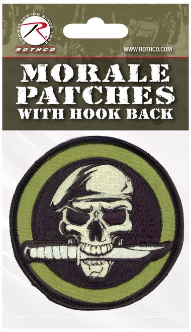 Rothco Military Skull & Knife Morale Patch Rothco Military Skull & Knife Morale Patch