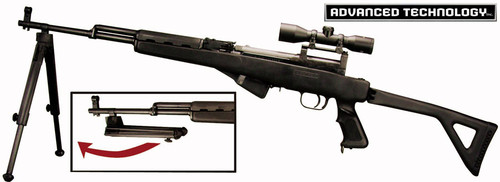 FEATHERWEIGHT BLACK NYLONADV. TECH. BIPOD FOR SKS 