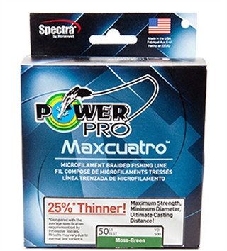 PWR PRO MAXCUATRO 65LB 1500YDS GRN