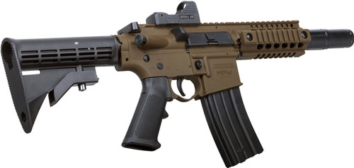 RIFLE SELECT FIRE BLACK/FDECROSMAN BUSHMASTER MPW CO2 AIR 