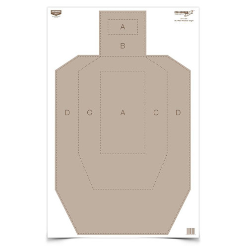 Birchwood Casey EZE-Scorer Paper Practice Targets 23" x 35" IPSC 100/ct