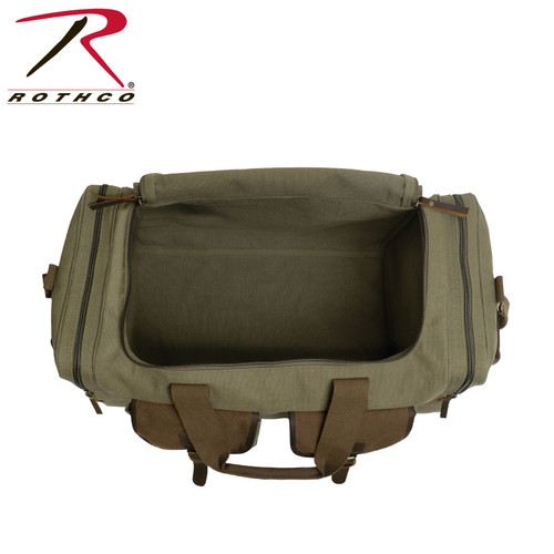 Rothco Canvas Pocketed Military Gear Bag