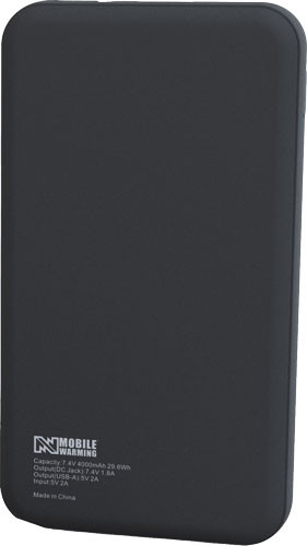CABLE BLACK W/USB 4000MAH!MOBILE WARMING 7.4V BATTERY & 