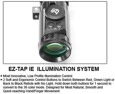 36 COLOR ILLUMINATED MIL-DOTUTG SCOPE 3-9X40 1" AO 