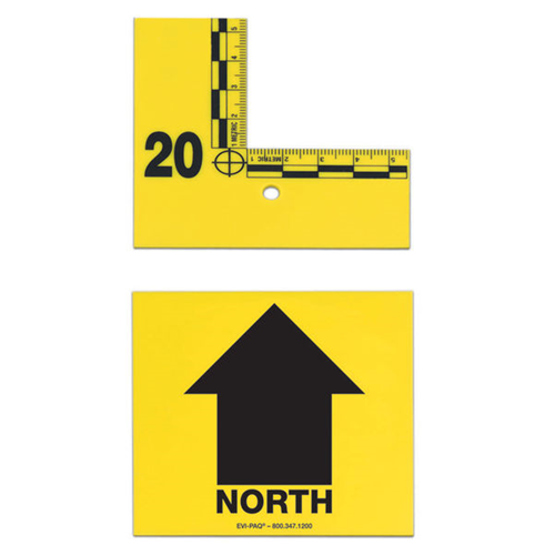 Flat-Type Arrow Markers, 3 North, Yellow
