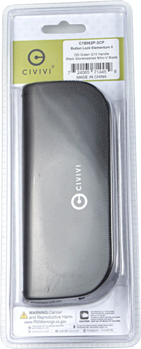 " OD GREEN G10/BLK CLAM PACKCIVIVI KNIFE ELEMENTUM II 2.96 