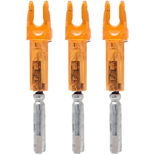 Lumenok Lighted Spartan Nock Orange 3 pk.