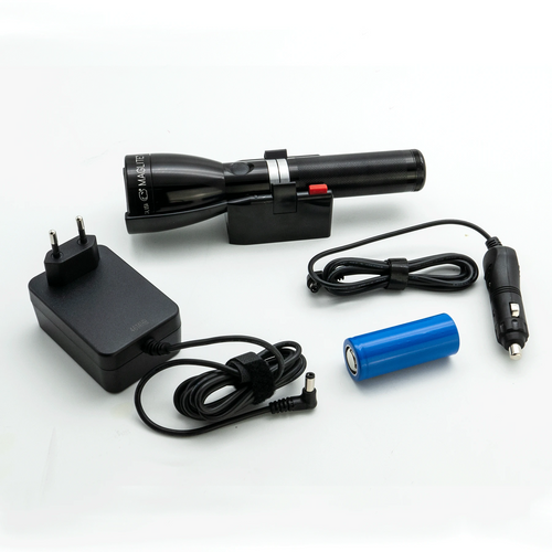 ML150LRS Flashlight, LiFePO4 Battery, Charging Cradle, 12v Wire Lead