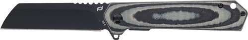 3.25" AUS-10 BLACK/GREY LAMSCHRADE KNIFE LATERAL FOLDER 