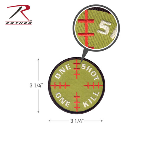 Rothco One Shot One Kill Morale Patch