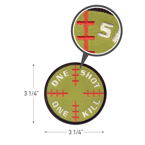 Rothco One Shot One Kill Morale Patch
