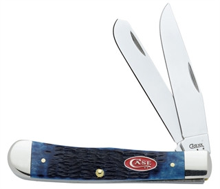 CASE TRAPPER 2BL 41/8" NAVY BONE