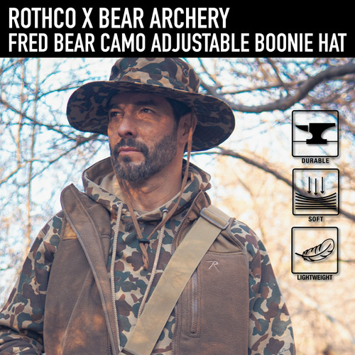 Rothco X Bear Archery Fred Bear Camo Adjustable Boonie Hat