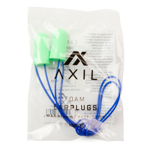 AXIL FOAM EAR PLUGS 100 PAIR W/LNYRD