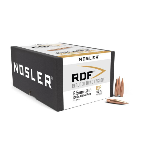 Nosler RDF Match Bullets 6.5mm .264" 130gr HPBT 500/ct