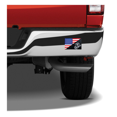 Rothco USMC Eagle, Globe and Anchor Flag Decal (Outside / Back Gum)
