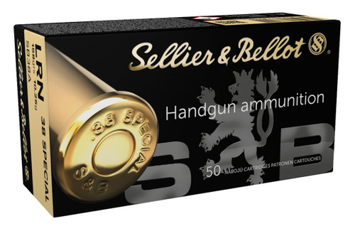 Sellier & Bellot .38 Special Ammo 158gr LRN Ammunition - 1000 Rounds