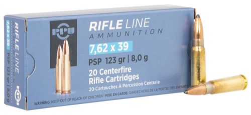 TR&Z PP739P Metric Rifle Rifle Line 7.62x39mm 123 gr Pointed Soft Point 20 Per Box/ 50 Case Ammo for MA, CT, NJ, IL, NY & CA Buyers