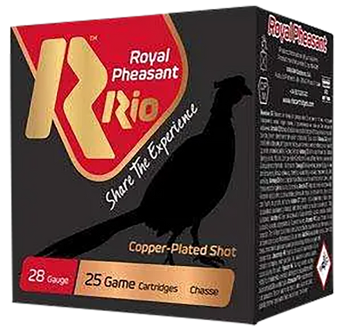 Rio Ammunition RPC285 Royal Pheasant  28Gauge 2.75" Copper 5Shot 25 Per Box/10 Case Ammo for MA, CT, NJ, IL, NY & CA Buyers