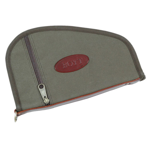HEART-SHAPED HANDGUN CASE W/POCKET - OLIVE DRAB - 8"