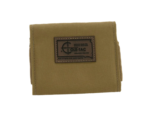 Cole-tac HW1002 Hunter Ammo Wallet Coyote Brown Cordura Capacity 10rd