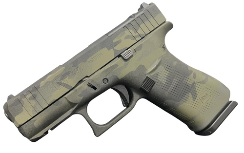 GLOCK 43X MOS BLACK MULTI CAM FS 9MM PISTOL 3.39" FXD 5.5lb 2-10RD MAGS