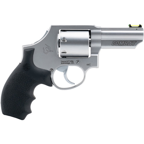 Taurus 66 Combat Revolver  357 Mag 3 in. Matte Stainless Optic Ready 6 rd
