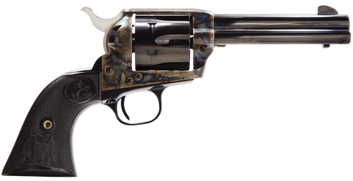 Colt Mfg P1650 Single Action Army Peacemaker 357 Mag 6 Shot 5.50" Blued Barrel & Cylinder, Color Case Hardened Frame, Black Polymer Grip