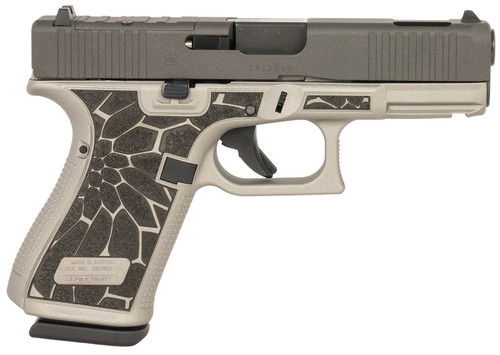   Glock UA195S204NCRUPTI G19 Gen5 MOS Exclusive Compact 9mm Luger 15+1 4.02" Ported Barrel Black Cerakote Steel Optic Cut/Ported/Serrated Slide, Titanium Silver Cerakote Polymer Frame w/Picatinny Rail, Black/Silver Textured Grip, RMR Footprint