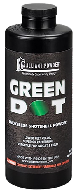 Alliant Powder GREENDOT Shotshell Powder Green Dot Shotgun Multi-Gauge Gauge 1 lb
