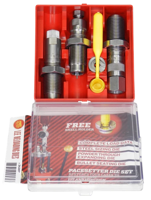 Lee Precision 50 Action Express Full Length Sizing, Powder Through Expanding & Bullet Seating Die Set