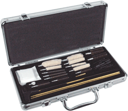 BRASS ROD 31PC W/ALUMINUM BOXHOPPES DELUXE GUN CLEANING KIT 