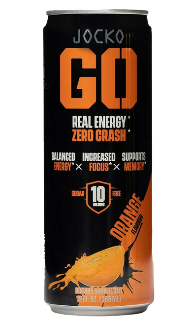 Jocko Fuel 33920 Orange Energy Drinks 12oz 12Pack