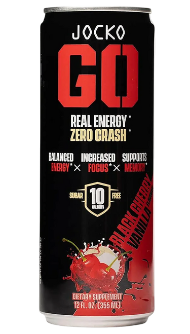 Jocko Fuel 29000 Black Cherry Vanilla Energy Drinks 12oz 12Pack