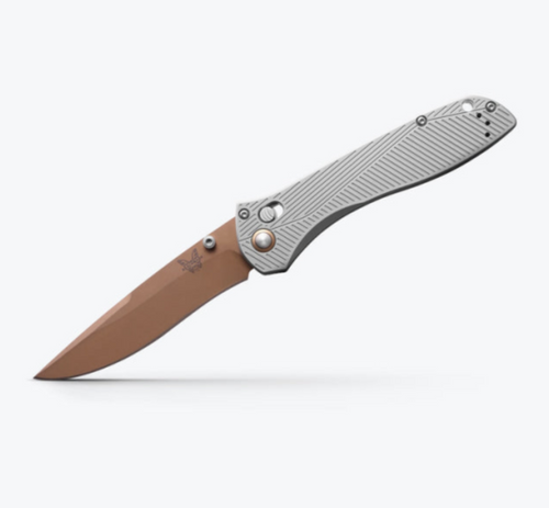 Benchmade Seven | Ten | Gray Aluminum | Recurve